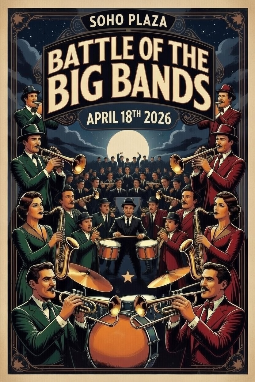 Battle of the Big Bands event poster